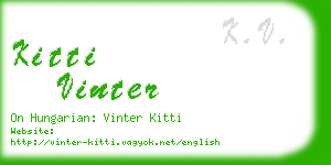 kitti vinter business card
